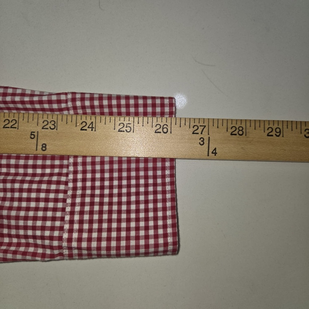NWT J.Crew Classic Fit Flex Washed Button Up Shirt Red Check Mens M MSRP $89 - Picture 11 of 13